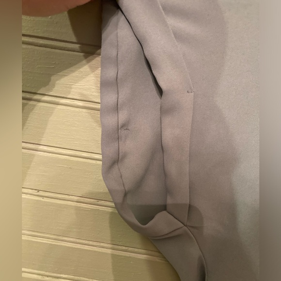 Pink Rose sage green chiffon size small - Picture 3 of 5